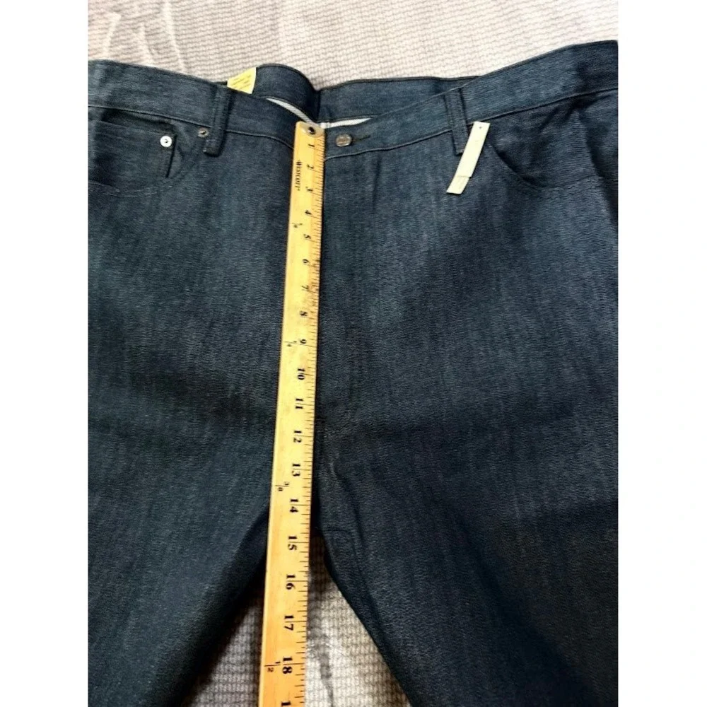 Levis 501 Original Fit Shrink To Fit Jeans Mens 44x34 Indigo Blue Rigid Denim
